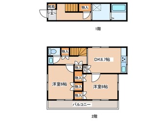 間取図 旭町テラス