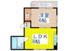 ＣＡＳＡ池上 1LDKの間取り