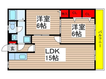 間取図 グリ-ンヒルズ