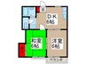 丸三レジデンス 2DKの間取り