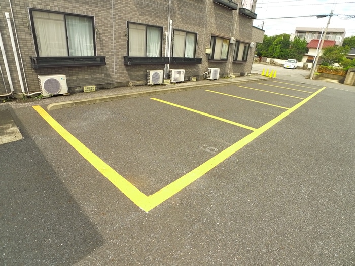 駐車場 花ハウス