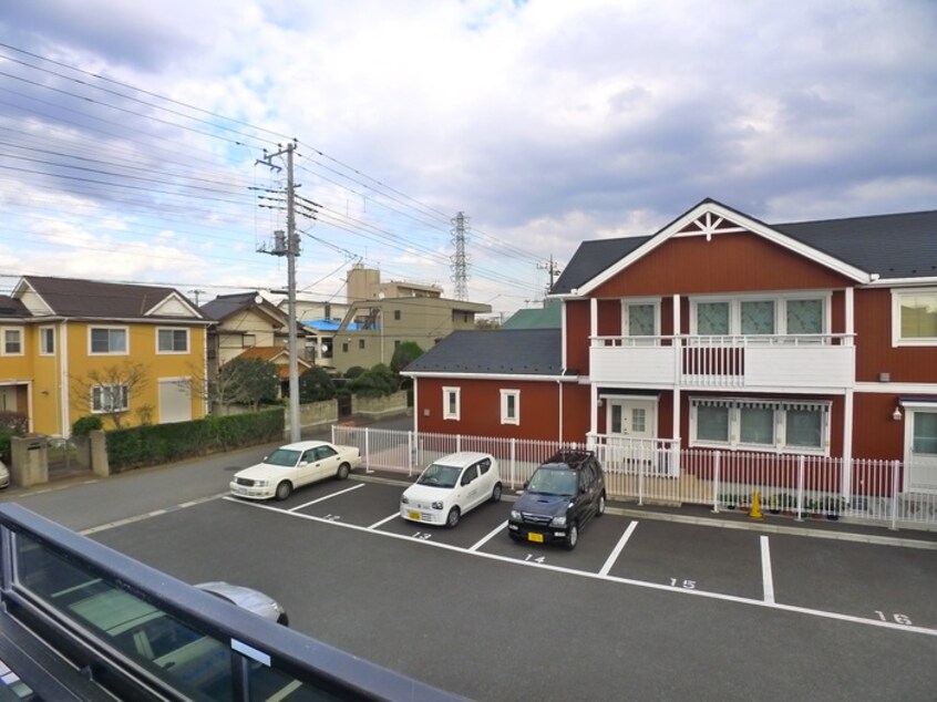 室内からの展望 花ハウス