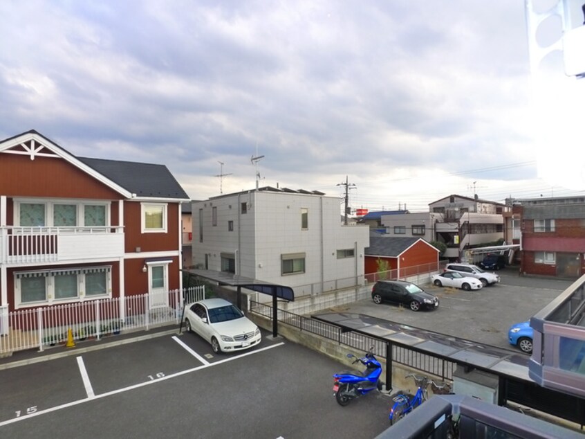 室内からの展望 花ハウス