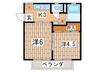 ケ－エスハイツ 2Kの間取り