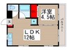 ピクシス行徳 1LDKの間取り