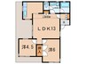 亀谷マンション 2LDKの間取り