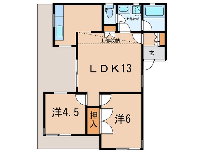 間取り図 亀谷マンション