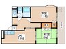 ヘリオス３７８相互 2DKの間取り