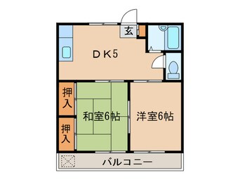 間取図 ウッディハウスⅡ