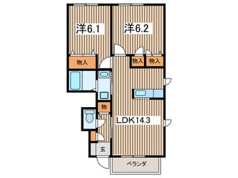 間取図 シャルム