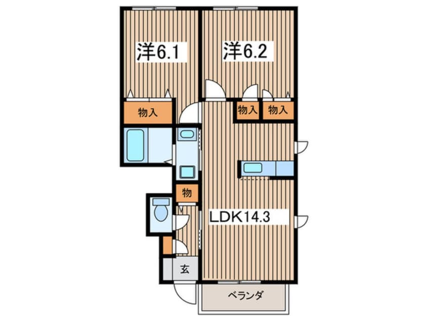 間取図 シャルム