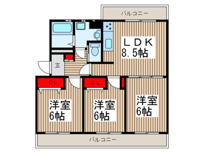 間取図 オリーブガーデン