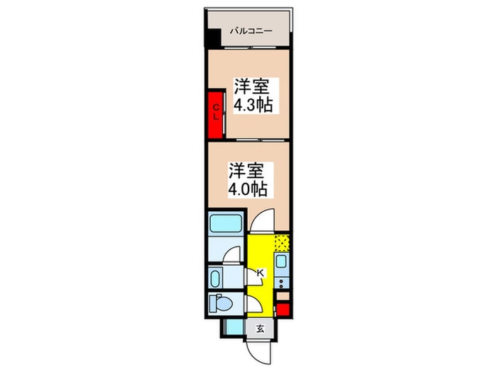 間取り図 ドゥーエ両国Ⅲ