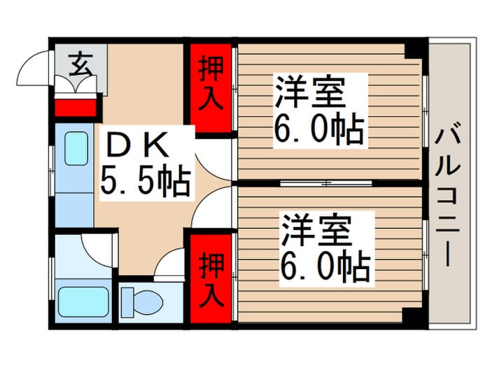 間取り図 コ－ポ栄
