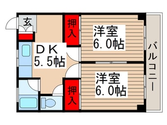 間取図 コ－ポ栄