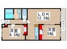 ＧＲＡＮＤ　ＰＩＬＩＥＲ 2LDKの間取り