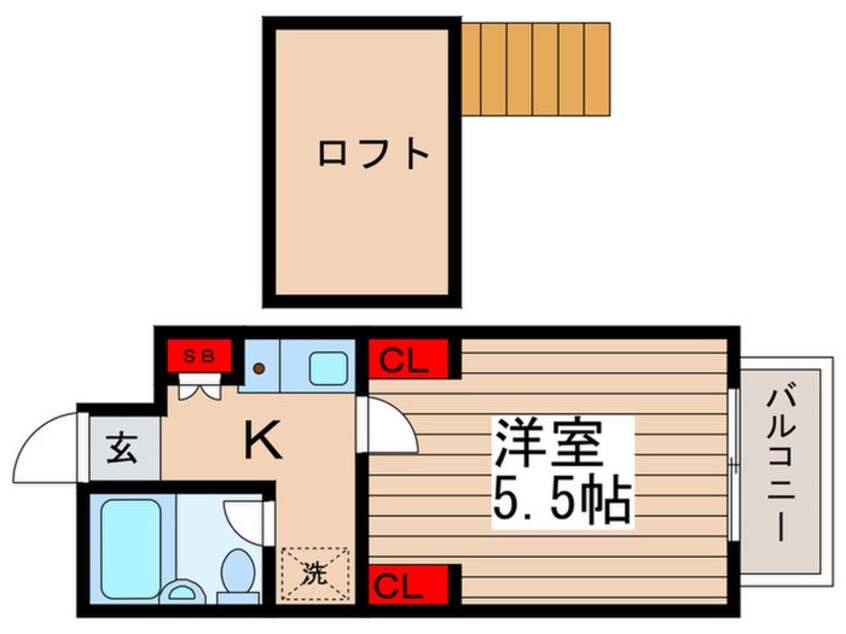 間取図 ジュネパレス松戸第１５４