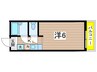 ヒルハイツベル 1Kの間取り