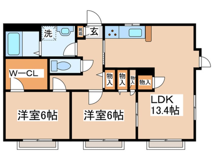 間取図 ハイビスカス