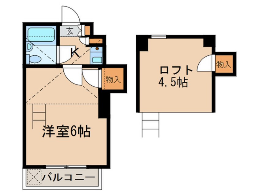 間取図 ブル－ハイム駒岡