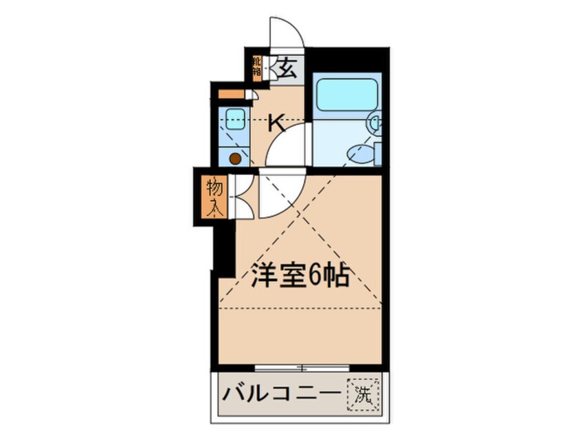 間取図 ブル－ハイム駒岡