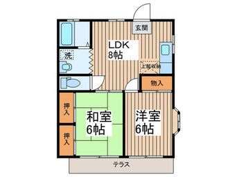 間取図 オ－クハイツ