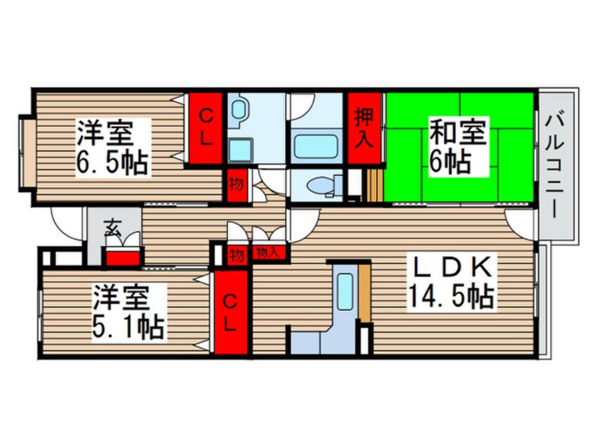 間取図 ノブレス南柏