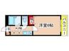 グレイスヴィラ三田弐番館 1Kの間取り