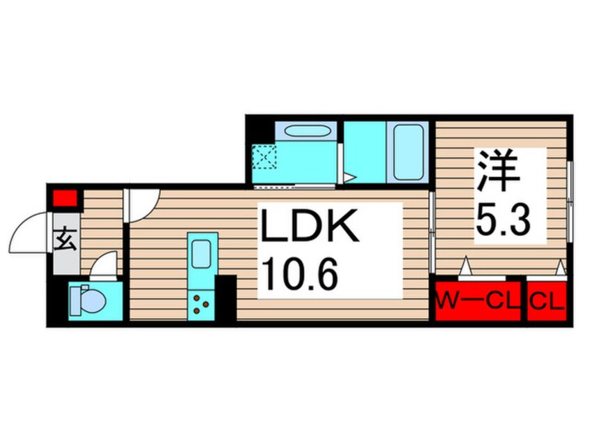 間取図 セレスティア大谷田