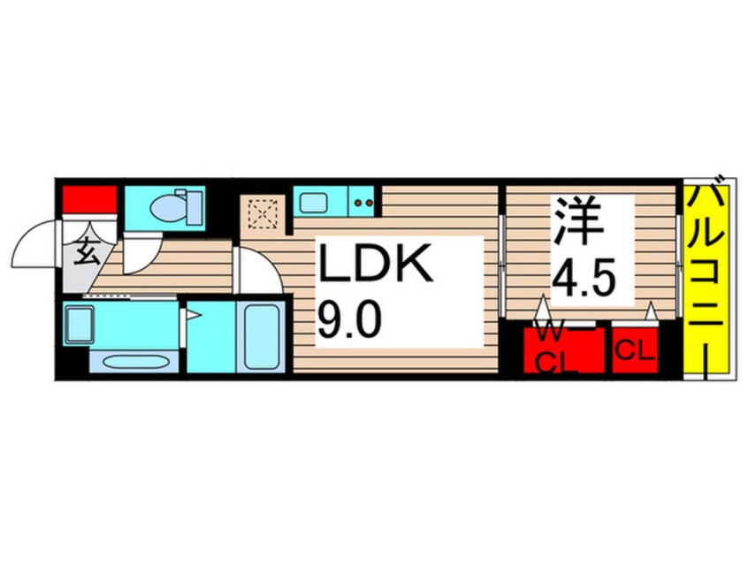 間取図 セレスティア大谷田