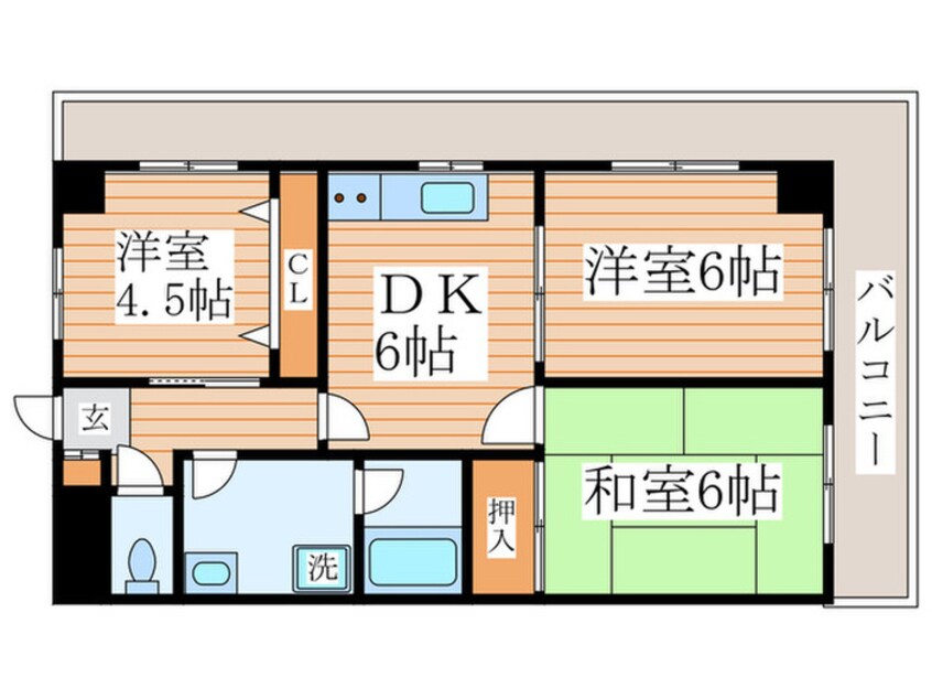 間取図 クレインマンション