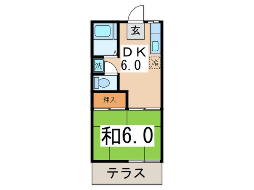 間取図 ベルゾ－ネ大成Ｂ棟