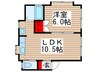 デュアル 1LDKの間取り