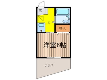 間取図 ﾒｿﾞﾝﾜﾀﾅﾍﾞ