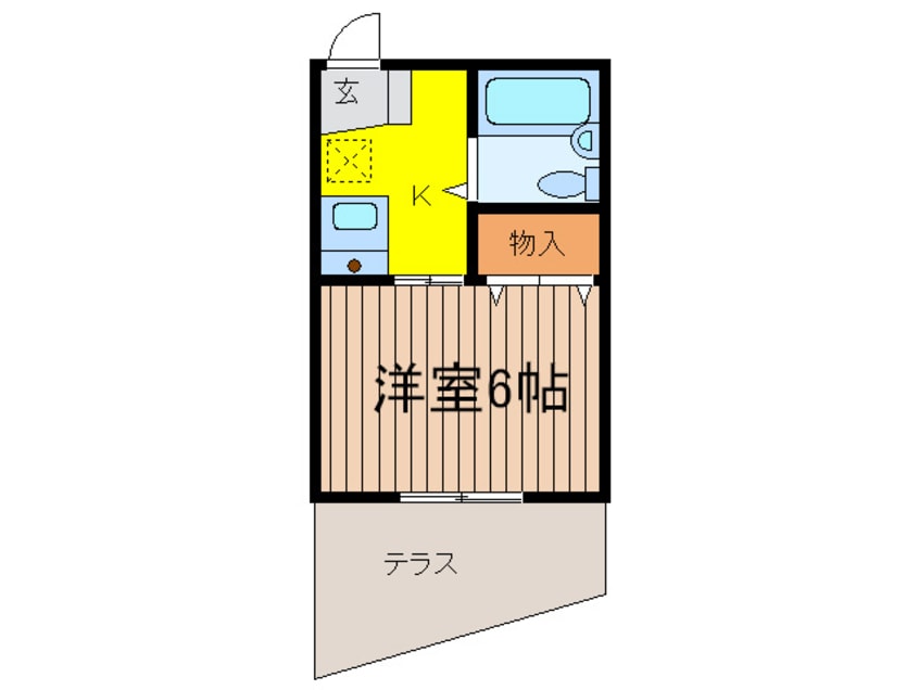 間取図 ﾒｿﾞﾝﾜﾀﾅﾍﾞ