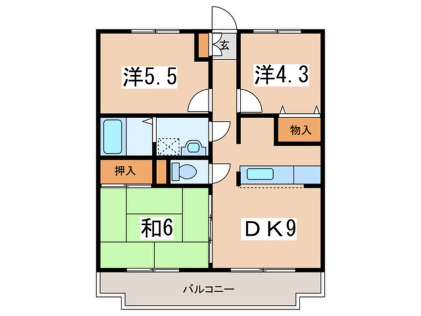 間取図 サンクレスト大和