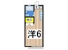 マ－ガレットハイツ 1Rの間取り