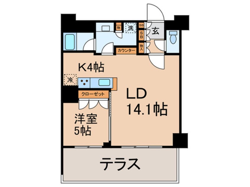 間取図 ＭＦＰＲ目黒タワー