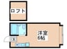 プラリネットハイツ 1Rの間取り
