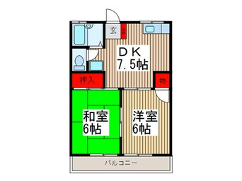 間取図 サンフラワーハイツ