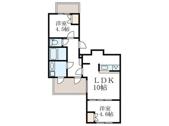 間取図 PASEO都立大学 South