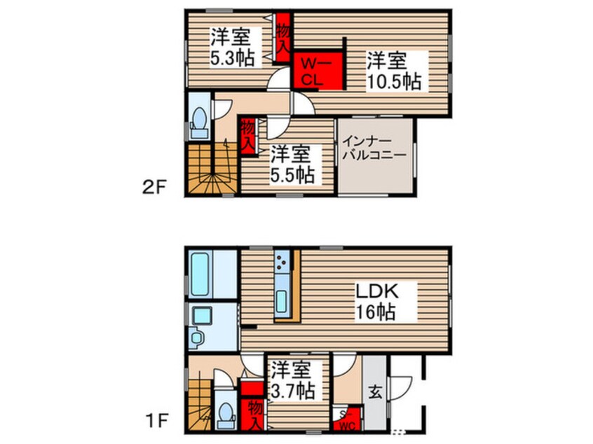 間取図 Kolet野田柳沢