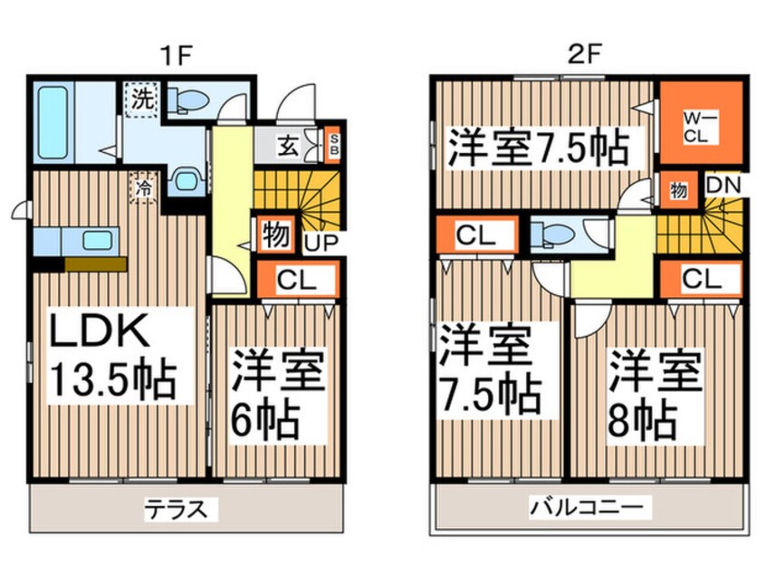 間取図 花水木　Ｅ号棟