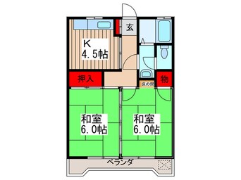 間取図 コ-ポふるはし