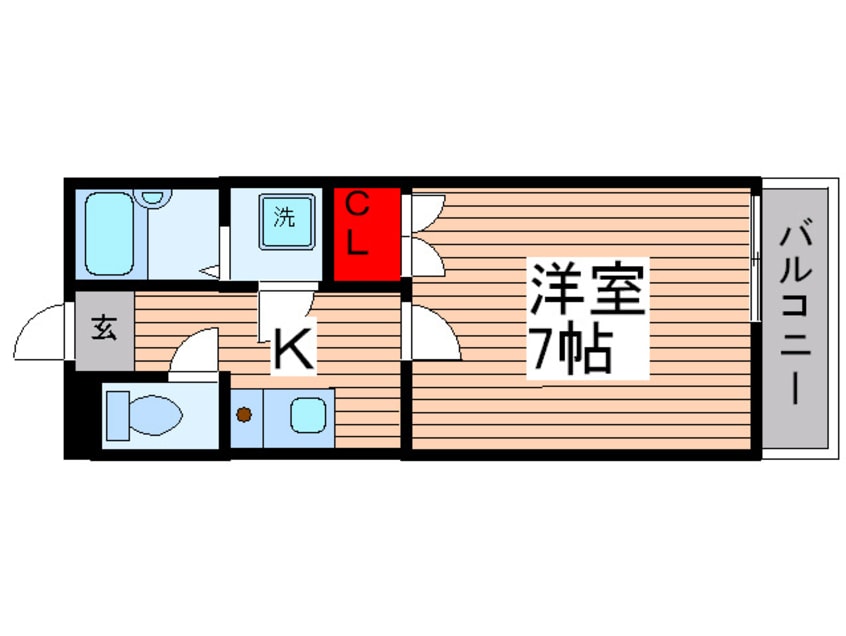 間取図 リバ－ベルのぎく野