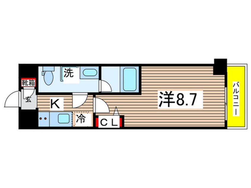 間取図 PREMIUM CUBE 森下(502)