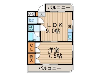 間取図 マツイチサンパレスＮＯ６