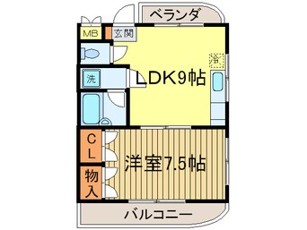 間取図 マツイチサンパレスＮＯ６