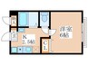 コーポサンライズⅢ 1Kの間取り