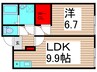 マロンフラッツ北綾瀬 1LDKの間取り